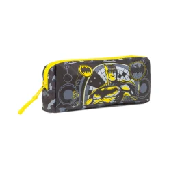 Astuccio Batman Nero e giallo con stampa supereroe DC Comics