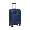 Bagaglio a mano blu Romeo Gigli Milano in tessuto con ruote spinner