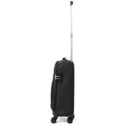 Bagaglio a mano trolley piccolo nero in tessuto Romeo Gigli Milano