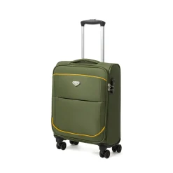Bagaglio a mano verde militare in tessuto Romeo Gigli Milano
