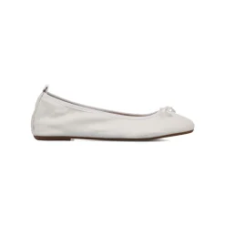 Ballerine bianche da Donna in pelle con fiocco P Essentials