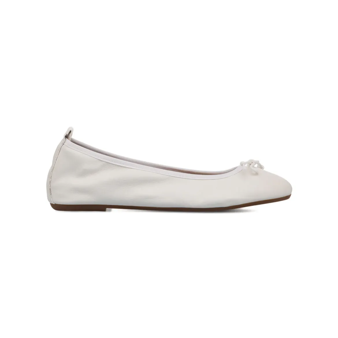 Ballerine bianche da Donna in pelle con fiocco P Essentials