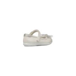 Ballerine bianche effetto iridescente da bambina con fiocco e strass Le scarpe di Alice
