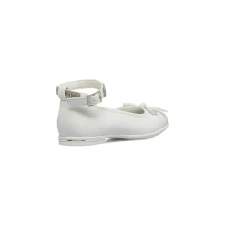 Ballerine da Bambina bianche con cinturino di strass Dieci Baci