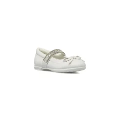 Ballerine da Bambina Bianche con fascetta di strass Dieci Baci