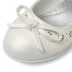 Ballerine da Bambina Bianche con trafori floreali Dieci Baci