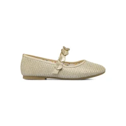 Ballerine da Bambina oro con fascetta a cuori Dieci Baci