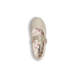 Ballerine da Bambina oro con glitter e cinturino Dieci Baci