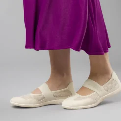 Ballerine da Donna bianche con inserti in mesh Dimensione Danza