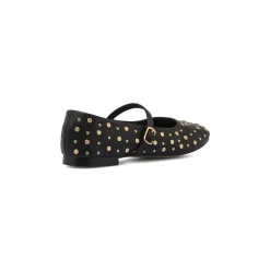 Ballerine da donna nere Mary Jane con borchie dorate Swish Jeans