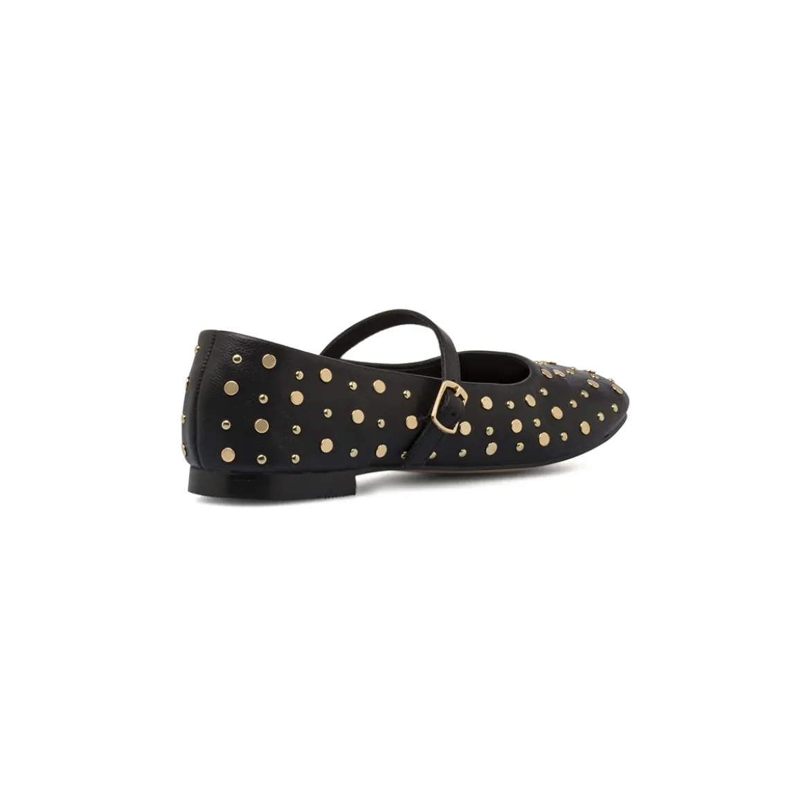 Ballerine da donna nere Mary Jane con borchie dorate Swish Jeans