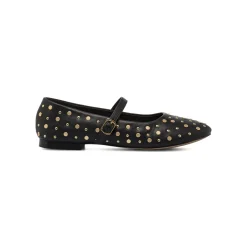 Ballerine da donna nere Mary Jane con borchie dorate Swish Jeans