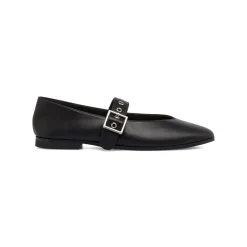 Ballerine Mary Jane da donna nere con cinturino Lora Ferres