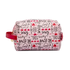 Beauty case Donna Rosa con stampa Love con fiocco rosso Camomilla