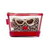 Beauty case Donna set 2 pezzi Maculato con dettagli glitter Camomilla