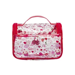 Beauty case Rosso da Donna con stampa all-over romantica Camomilla