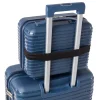 Beauty case viaggio blu rigido con fascia trolley Romeo Gigli Milano