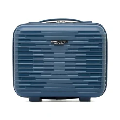 Beauty case viaggio blu rigido con fascia trolley Romeo Gigli Milano