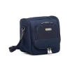 Beauty necessaire piccolo da viaggio blu in tessuto Govago