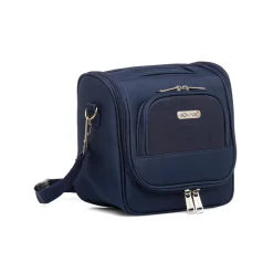 Beauty necessaire piccolo da viaggio blu in tessuto Govago