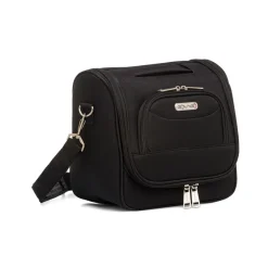 Beauty necessaire piccolo da viaggio nero in tessuto Govago