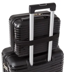 Boarding bag nera rigida per voli low cost Romeo Gigli Milano