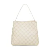 Borsa a mano bianco off-white da Donna con logo dorato Carrera Jeans