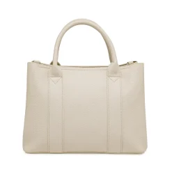 Borsa a mano da donna bianco off-white Lora Ferres in similpelle con tracolla