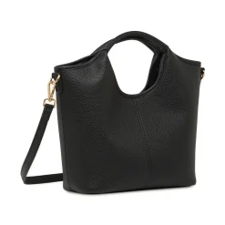 Borsa a mano Lora Ferres da donna nera con tracolla regolabile