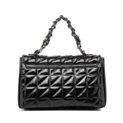 Borsa a mano nera da Donna con manici a catena Lora Ferres