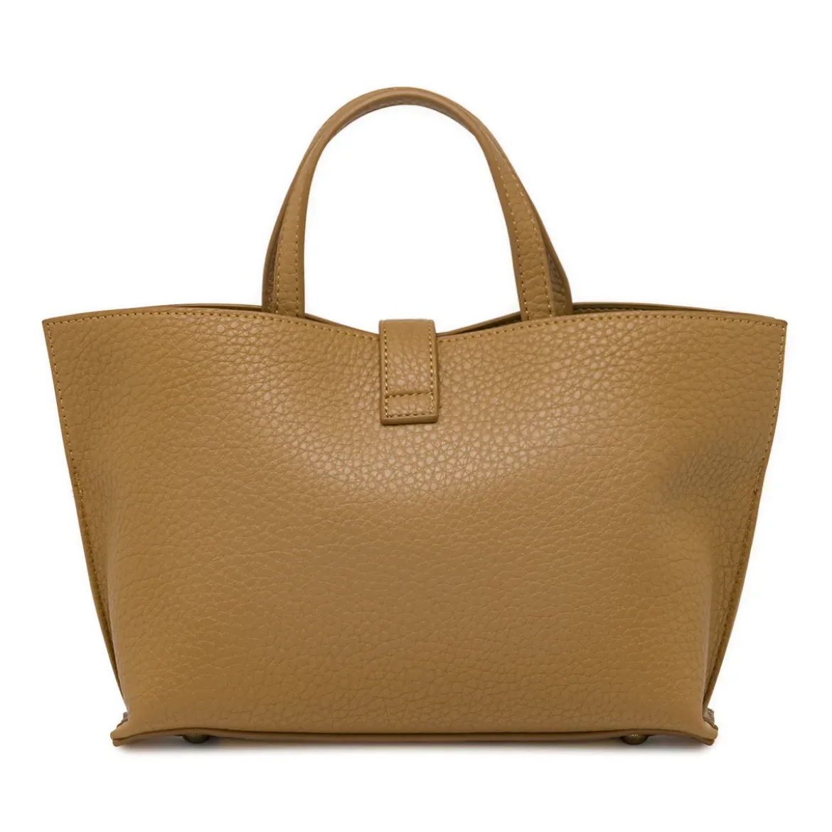 Borsa a mano Tote bag Lora Ferres da donna marrone con fibbia metallica