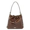 Borsa a secchiello marrone da Donna Lora Ferres
