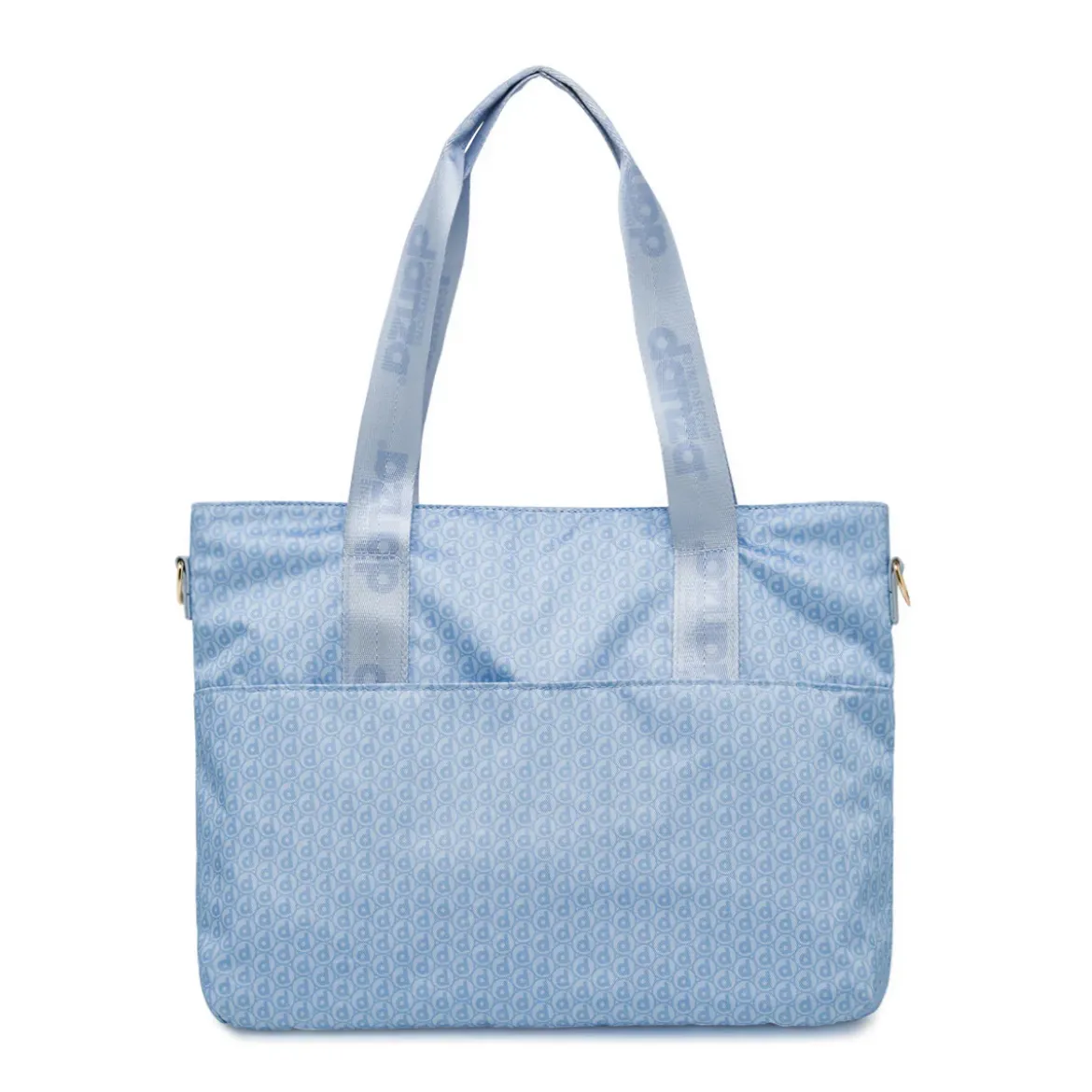 Borsa a spalla azzurra da Donna con logo all-over Dimensione Danza