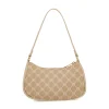 Borsa a spalla beige da Donna con stampa monogram Carrera Jeans