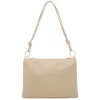 Borsa a spalla beige da Donna con rifiniture dorate Lora Ferres