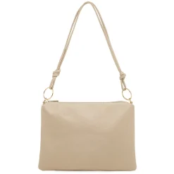 Borsa a spalla beige da Donna con rifiniture dorate Lora Ferres