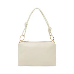 Borsa a spalla bianca da Donna con rifiniture dorate Lora Ferres
