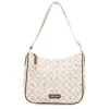Borsa a spalla da Donna bianca con stampa monogram Giulia Pieralli