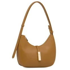 Borsa a spalla da Donna marrone con dettagli metallici Lora Ferres