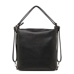 Borsa a Spalla da Donna Nera con Tasca Frontale Swish Jeans