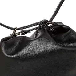 Borsa a Spalla da Donna Nera con Tasca Frontale Swish Jeans