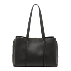 Borsa a Spalla da Donna Nera con Doppio Manico Lora Ferres