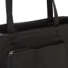 Borsa a spalla da donna nera Lora Ferres con zip e tasche esterne