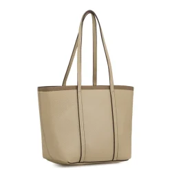 Borsa a spalla da Donna taupe effetto martellato Lora Ferres