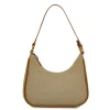 Borsa a spalla Donna Lora Ferres fantasia beige con finiture marroni