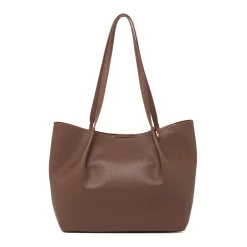 Borsa a spalla marrone da Donna con dettagli arricciati Lora Ferres