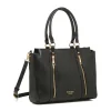 Borsa a spalla nera da Donna con dettagli zip Swish Jeans