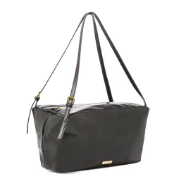 Borsa a spalla nera da Donna con logo Lora Ferres
