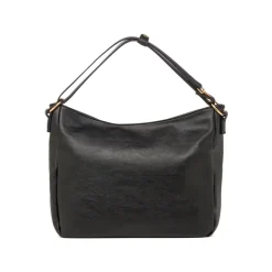 Borsa a spalla nera da Donna con tasca e logo frontale Lora Ferres