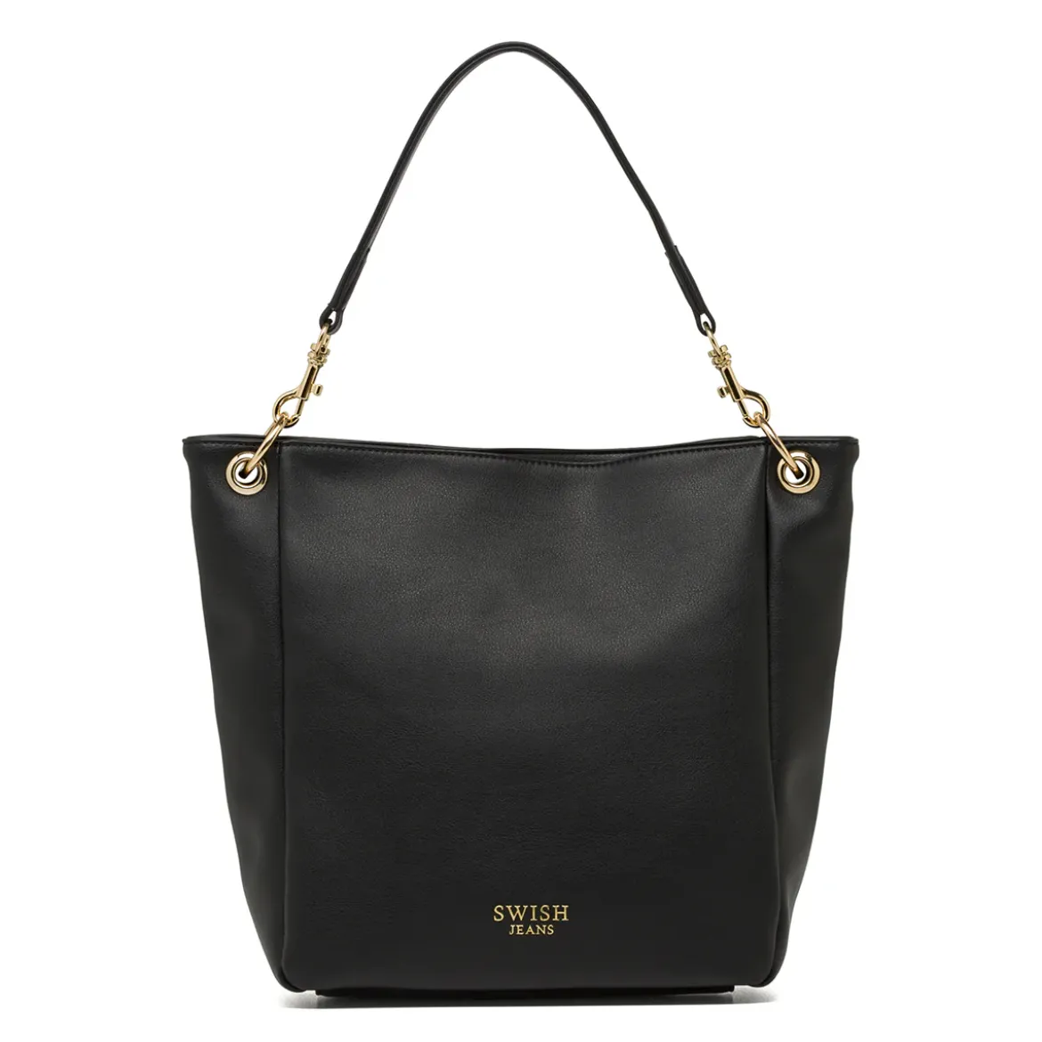 Borsa a spalla nera da Donna con manici intercambiabili Swish Jeans